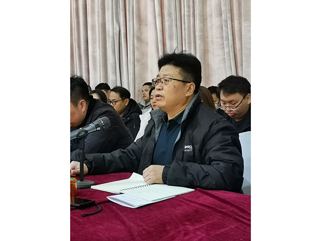 Tangshan Jinsha کمپنی نے نئے سال کی کک آف میٹنگ کا انعقاد کیا۔